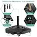Umbrella Base with Wheels, Umbrella Stand Base Heavy Duty 100lb Windproof, Fillable Umbrella Base Mobile Square Umbrella Stand Outdoor Base for Patio, Deck, Poolside, Lawn, Fits Most Sized Umbrellas