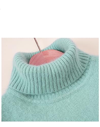 SaoBiiu Women's Sweater Cashmere Turtleneck Knitted Pullover Loose Soft Long Sleeve Tops Winter Jumper2