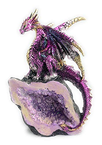 Estatua de Dragón Fantasy 5.5 in Púrpura miniatura 1