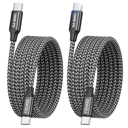 RAVIAD USB C Kabel Lange 3M 2Stück 100W Ladekabel USB C PD 3.0 Schnellladekabel USB C auf USB C Kabel für iPhone 17 16 15 Serie Galaxy S25 S24 S23 Huawei Pixel MacBook Pro Air iPad Pro Air