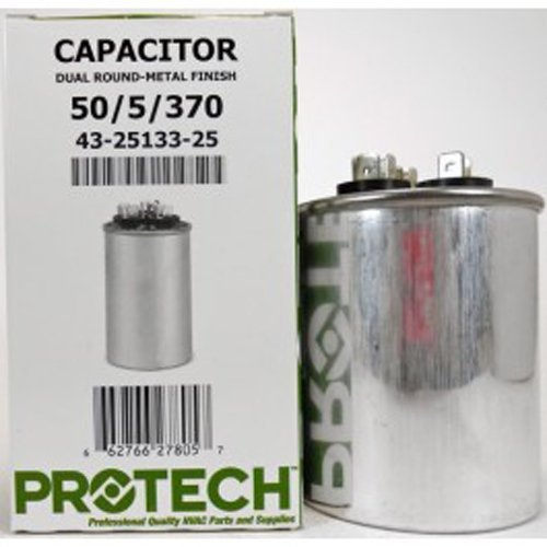 43-23204-15 -Ruud OEM Round Replacement Dual Run Capacitor 50 + 5 UF/MFD 370 Volt