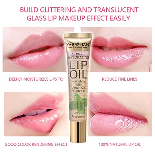 RoseFlower 6 colori Olio labbra rimpolpante, Olio