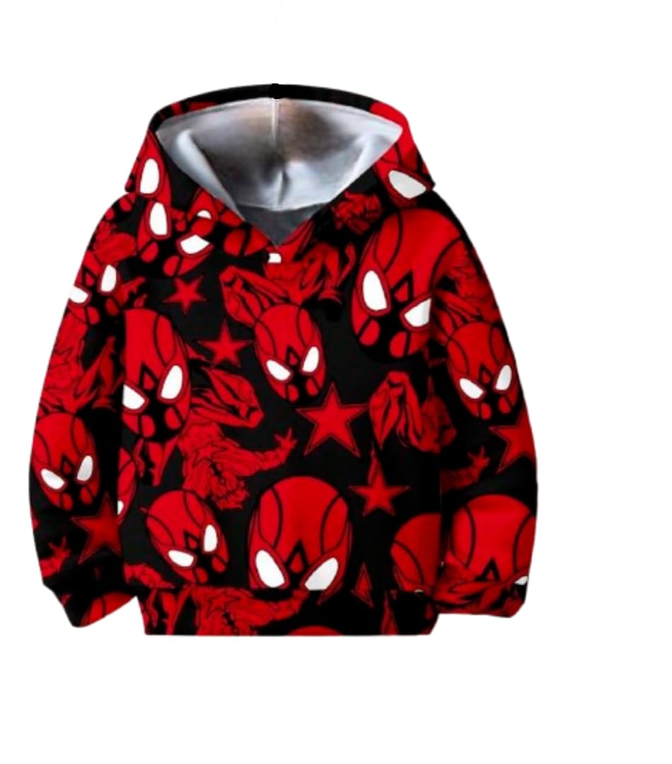 bolly lounge Boys Humour and Comic Printed Long Sleeves Sweatshirt(BL-BHD-44 RED SPIDR 7-8)-picture-30