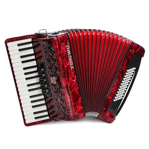 YAMAHA アコーディオン 赤 34鍵 12ボタン ケース付き YAMAHA アコーディオン 赤 34鍵 12ボタン ケース付き
