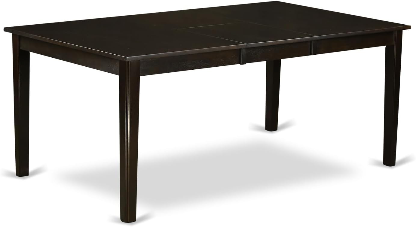 HomeStock Lakefront Luxury 9 Piece Set Includes a Rectangle Dining Room Table with Pedestal and 8 Wood Seat Chairs, 72 "x 42 "x 30 "