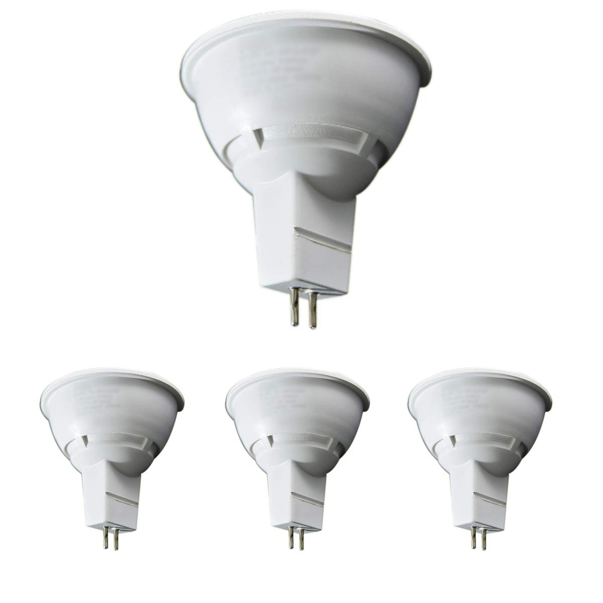 RR Lighting LED Ceiling Spot Light, Energy Saver Zero UV Spot Lamp with High Lumen, MR16/GU5.3 5.5W 230VAC, For Indoor Home Office (Warm White 2700K - 5.5W, Pack of 4)