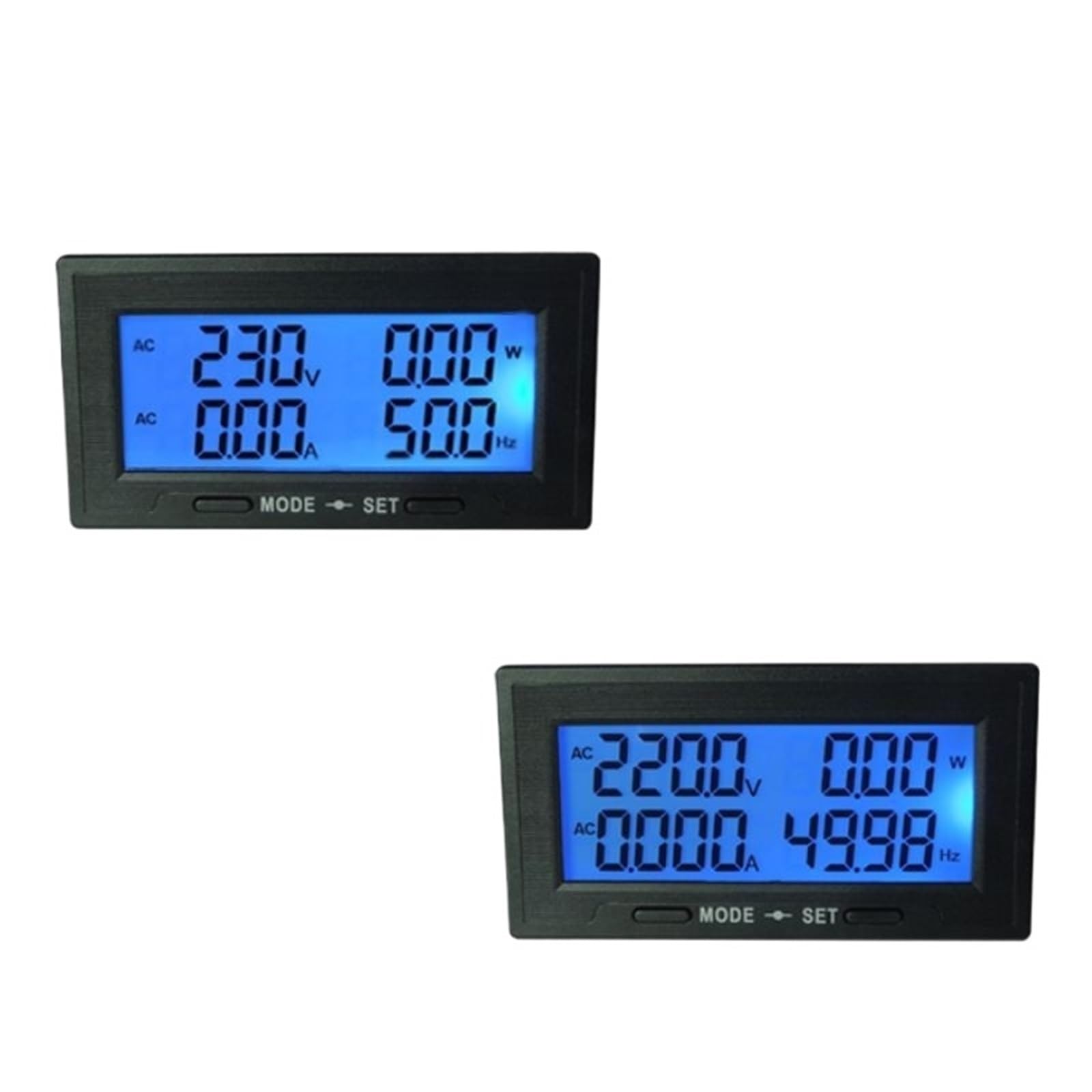 AC 0-100A Aperto Chiuso AC 0-500V Tensione Corrente Meter Misuratore Multifunzionale DC8-18V Misuratore di Potenza Misuratore di Frequenza Tester Energia PF