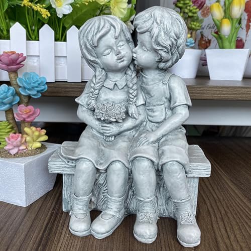 Statue de jardin en résine extérieure pour maison