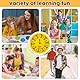 9 Stück Mathe Fidget Spinners, Mathe Fakten Lernspielzeug für Kinder, Math Facts Fidget-Spinner Sensorisches Spielzeug, Lernspielzeug Stressabbau Spinners für Math Games(Addition,Subtraktion)