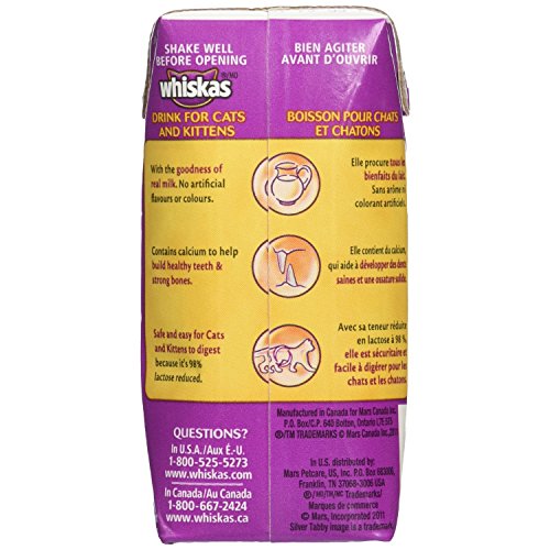 Image of Whiskas Catmilk Plus Drink for Cats and Kittens 24 Count, 6.75 Ounces