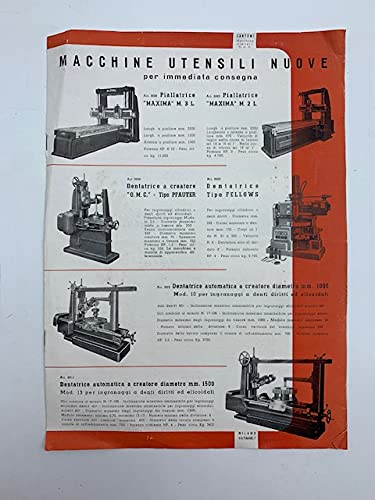  Cantoni Macchine utensili. Catalogo n. 15