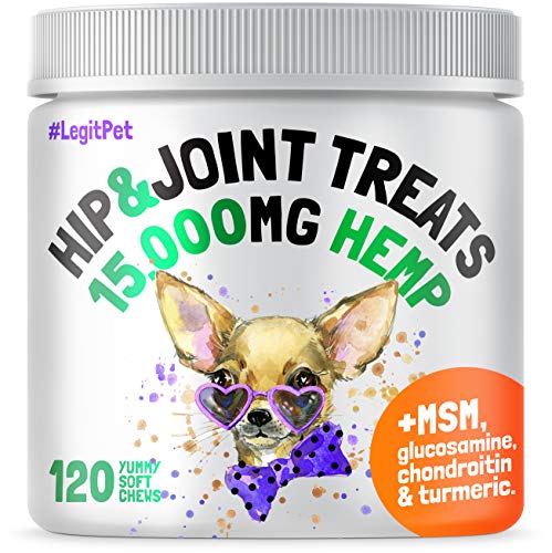 LEGITPET Hemp Hip & Joint Supplement for Dogs - 120 Soft Chews