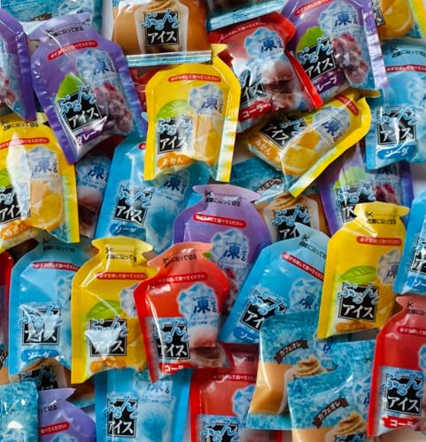 【大容量 5種 40個】 ぷるんとアイス パウチ カフェオレ グレープ みかん コーラ ソーダ 熱中症対策 ばらまき 個包装