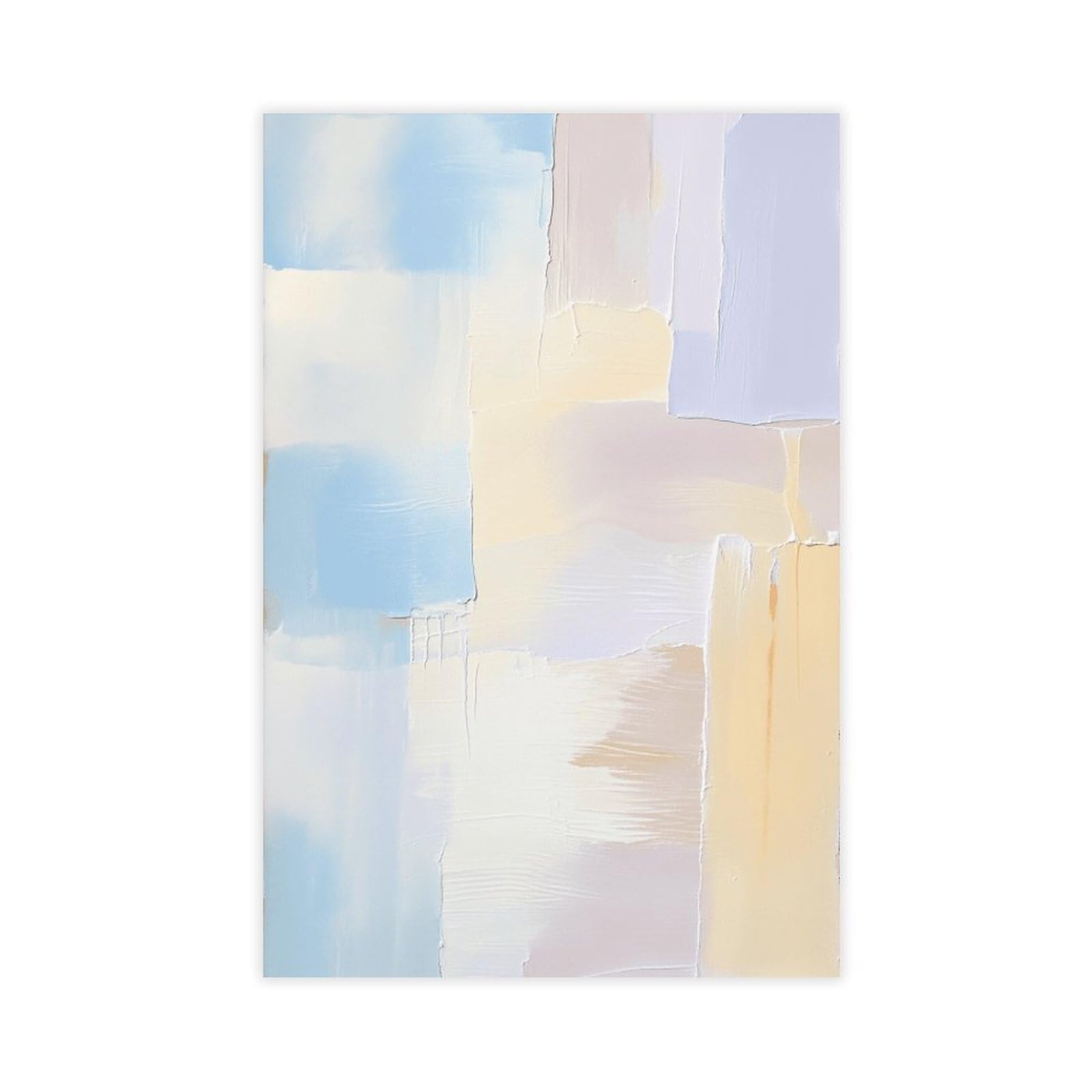 Zguols Warm Textured Abstract And Minimalist Poster Canvas Poster Bedroom Decor Sports Landscape Office Room Decor Gift Unframed Print 24" L X 36" W