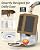 BIRDSFAVE Bird Feeder with Camera Solar Powered, 2K Live Arrival Alert Auto Capture Video with 32GB TF Card, AI Identify Smart Camera Bird Feeder Ourdoor Backyard Gift for Mom Dad Birdlover, 2.4G WiFi