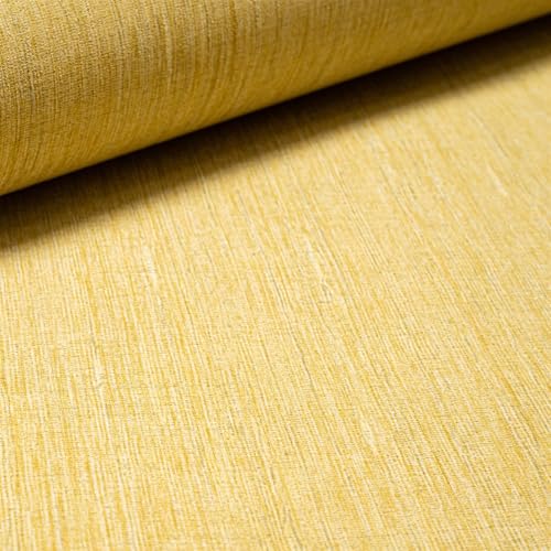 SOPHIE LAURENCE Plain Yellow Textured Wallpaper for Living Room Stripes Vinyl Paste The Wall Bedroom Livingroom