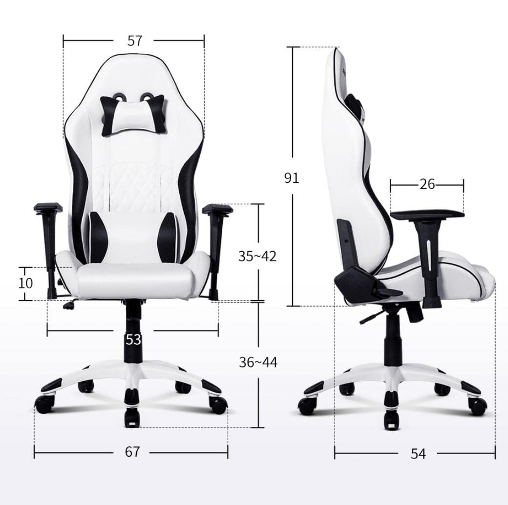 High-Back Racing Style Bonded Leather Gaming, Racing Office Ergonomiczny komputer PC Regulowany Obrotowy Racing z regulowanym podłokietnikiem Wygodna wizja urodzinowa