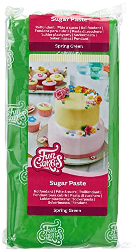 FunCakes Pasta di Zucchero Spring Green: facile da usare, liscia,...