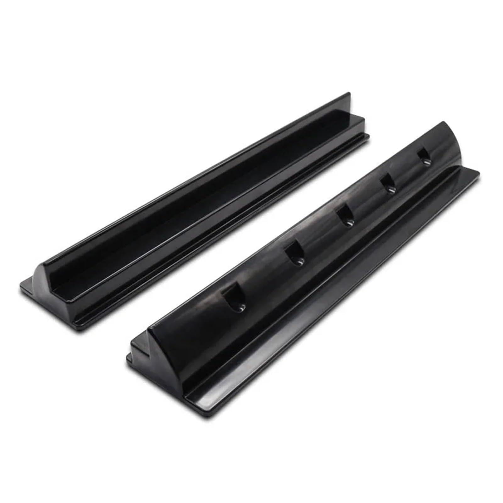 Edede Black 460Mm 2Pcs 460/550Mm Plastic Solar Panel Mounting Bracket Long Side Photovoltaic Panel Fixing Brackets Rv Yacht Motorhome Accessories(Black 460Mm)