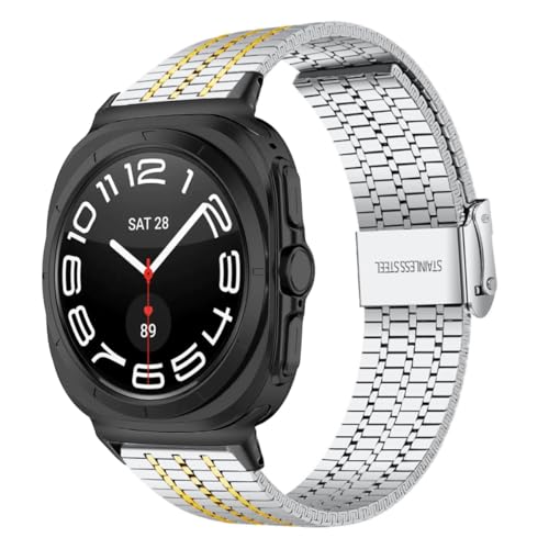Correa de acero inoxidable SCHIK para Galaxy Watch Ultra 47mm pulsera elegante unisex
