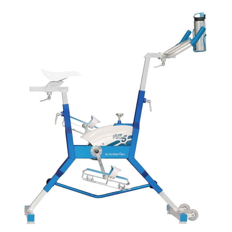 Aquabike Aluminium WR5 WX-WR5A – Fahrrad Pool Spinning – hydraulischer Widerstand – mechanische Einstellungen – Verwendung Barfuß – Prof. 1,1 – 1,6 m – WX Water Flex Water Fitness Expert
