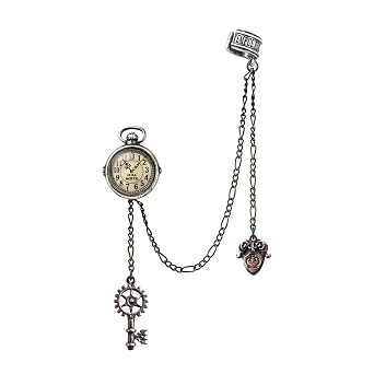 Alchemy of England Steampunk Uncle Alberts Timepiece Ear Cuff Earring Jewelry
