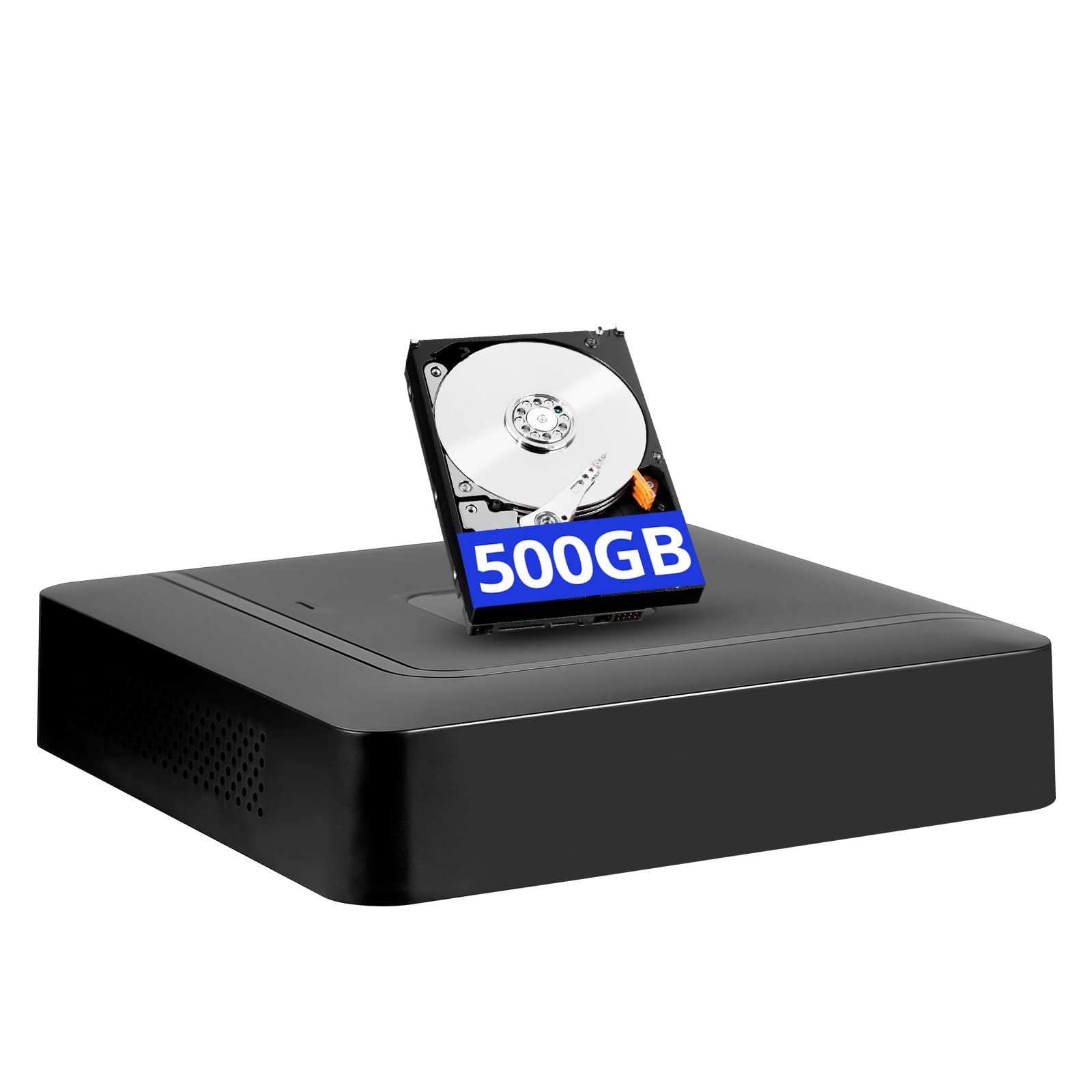 Marbonde 5MP 4-Channel DVR with 500GB HDD, 6-in-1 Hybrid (TVI/AHD/CVI/CVBS/XVI/IP) Security DVR Recorder, AI Human Detection, H.265+ Compression, Remote Access & Email Alerts – No Monthly Fee
