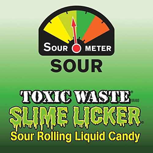 1 Pack Mega Slime Licker Size 3 Oz. - Sour Rolling Liquid Candy - Strawberry Flavor Tiktok Challenge, 3 Fl Oz (Pack Of 1), Blue,Red, 3.0 Ounces #TOP5
