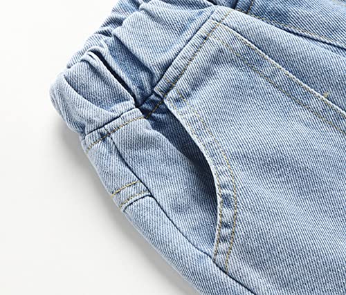 Boys Baggy Jeans Wide Leg Denim Pants Y2K Elastic Waist Foot Binding Vintage Casual Loose Fit Trendy Teen Fall Trouser4