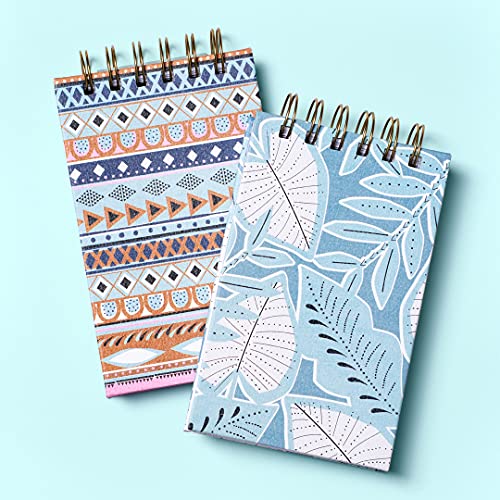 Image of Kelly Green Mudcloth Spiral Notepad (46981)