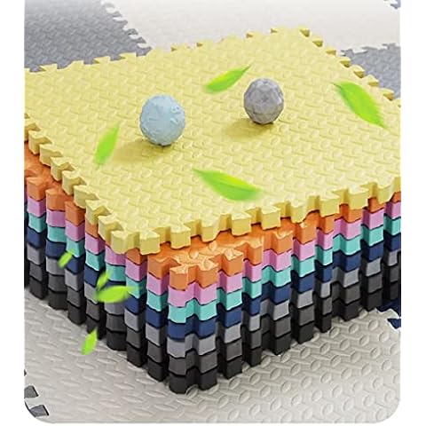 Foam Play Mats, Puzzle Exercise Mat, Children’s Interlocking Multicolor EVA Play Foam Mat Living Room Kids Playmat Garden Yoga Exercise Gym Gymnastic,30x30x1.2 cm (20 Tiles, 5 Colors) Cover