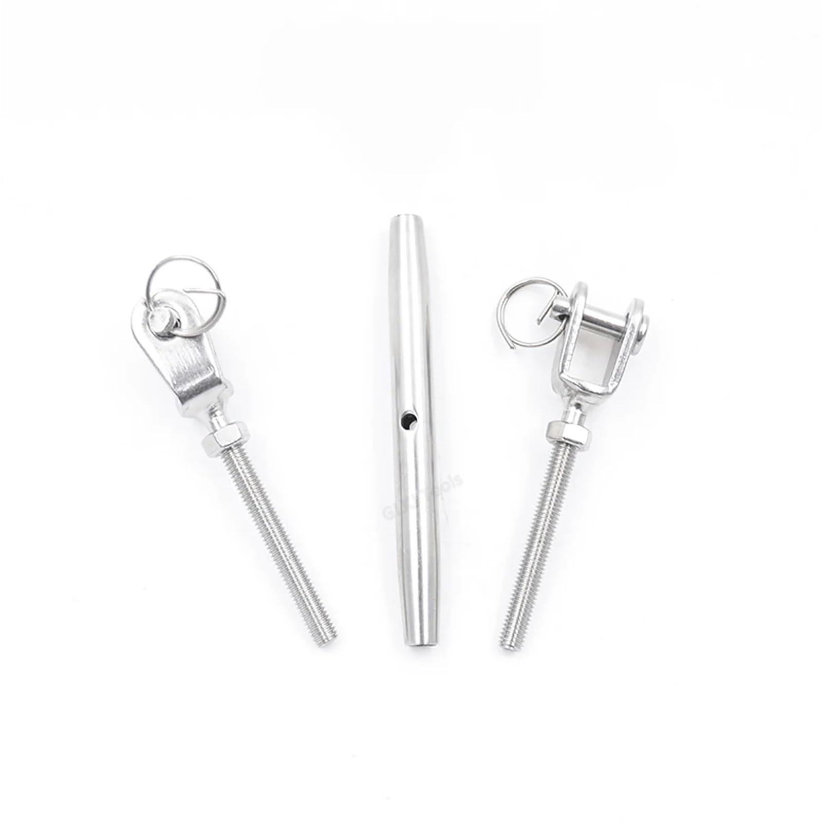 Tendeur Fil De Fer 1 pièces M5 M6 M8 M10 M12 M14 M16 M20 M24 Acier Inoxydable 304/316 tendeur Boulon câble tendeur tendeur connecteur serré(M16,316 Stainless Steel)