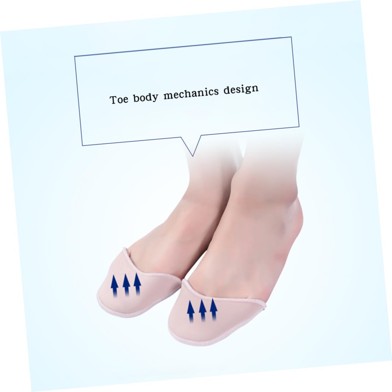 BESTYASH Tiptoe Caps Elastic Fabric Dance Protector Covers for Ballet Latin Light Pink Comfortable Durable Breathable Tiptoe Cover for Forefoot Pressure Relief