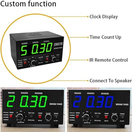 Cronómetro para gimnasio, reloj de cuenta regresiva por intervalos, accesorios portátiles para entrenamiento en gimnasio, hogar, garaje o escuelas miniatura 5