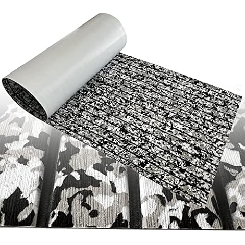 EVA Foam Boat Flooring Mat Boat Decking Faux Teak Marine Carpet Boat Decking Self Adhesive Flooring Pad for Boat Yacht Marine Floor Carpet Non-Slip and Self-Adhesive 94.5x15.7 inch Cover