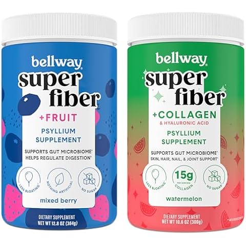 Bellway Super Fiber Powder + Fruit, Mixed Berry Super Fiber Powder + Collagen, Watermelon Cover