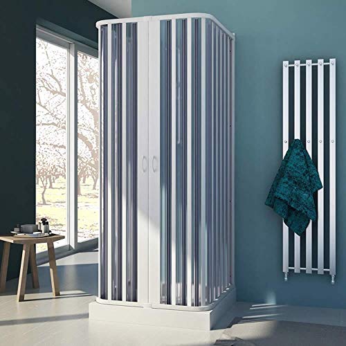 Forte 3-seitige Duschkabine in PVC 80x80x80 cm H185 mod. Nova