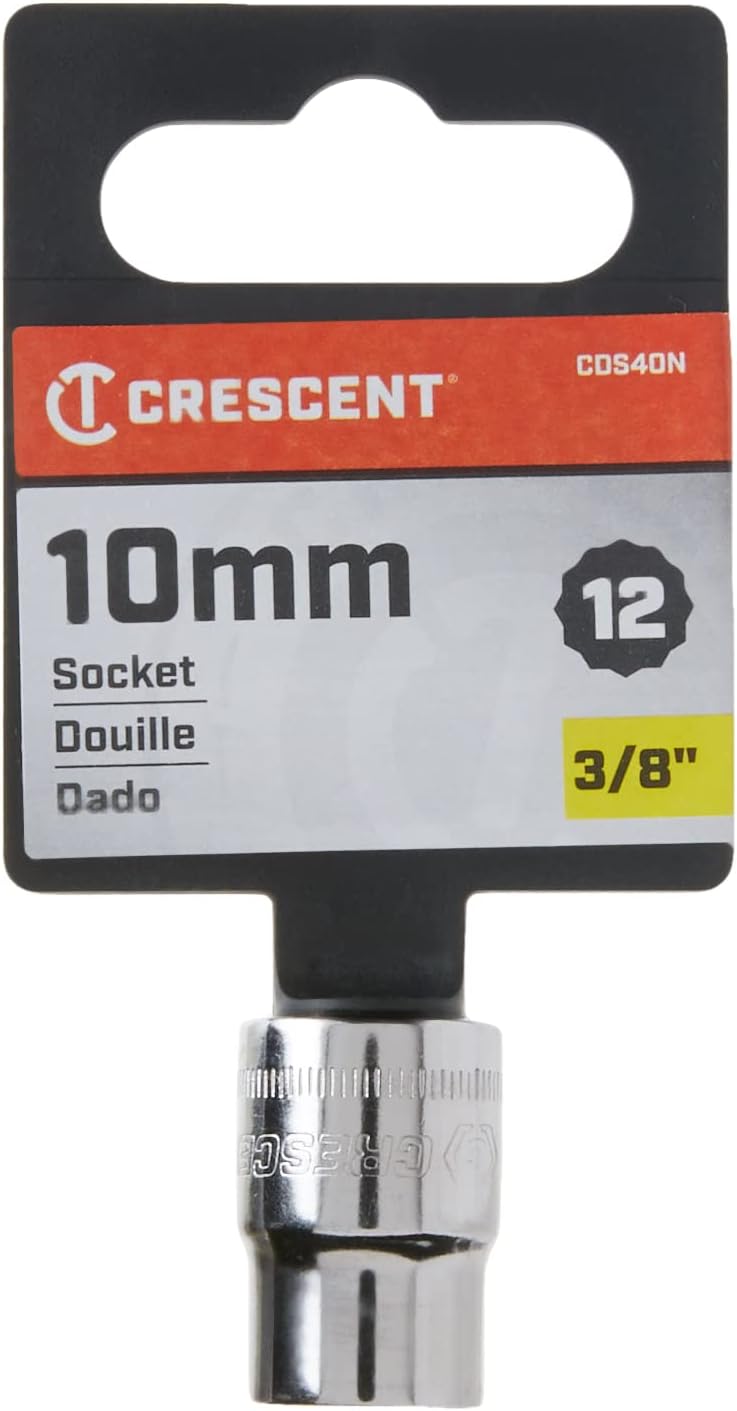 Crescent 3/8" Drive 12 Point Standard Metric Socket 10mm - CDS40N