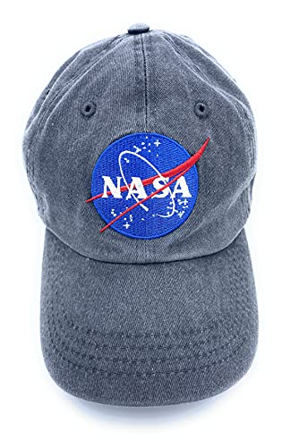 NASA Hat Dad Hats for Men Black Baseball Hats & Caps Souvenir Gifts Mens Vintage Cap NASA Distressed Hat for Women Washed Cotton Caps