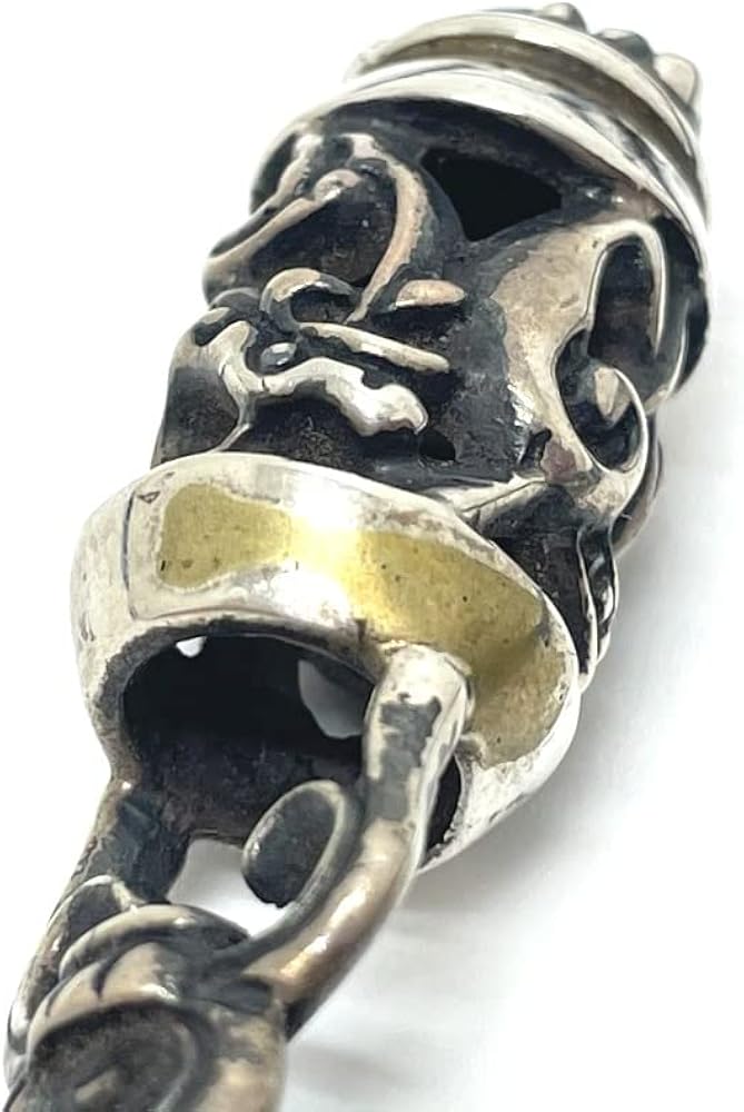 【あんしん鑑定付き】クロムハーツ ローラーペンダント wレザーブレード あんしん鑑定付き】クロムハーツ ローラーペンダント wレザーブレード