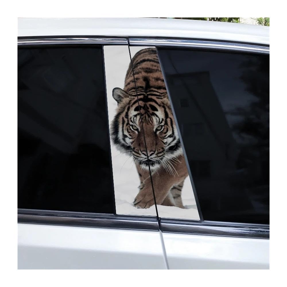 Bertdcx E Tiger Car Sticker Door Pillar Decal Personalized Design Decal Vinyl Auto Parts(E)