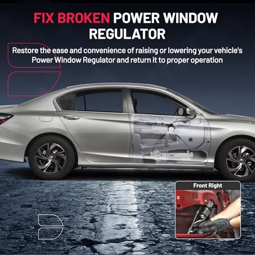 Image of BDFHYK 741-305 Power Window Regulator with Motor Front Right, Compatible with Honda Accord 2003-2007