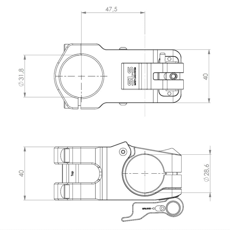 Amazon | ROCKER PARTS RocHead Bend 50mm, 31.8mm MAX ステム