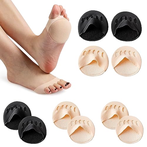 PrimeSelect - Pack 5 Pares almohadilla para pies reutilizables para mujer y hombre - Prevención del dolor y rozamiento - Material transpirable y elástico-Plantilla plantar máximo confort