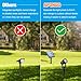 APONUO Metal Solar Spot Lights Outdoor with 9.8ft Cable Solar Powered Landscape Lighting Low Voltage IP65 Waterproof Auto On/Off for Outside Garden Yard Landscape Pathway Garage-Warm White(4-in-1)