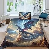 Fabrication exquise : le bord de couture à double aiguille, comparé à d'autres housses de couette, est plus durable. Motif clair, longue durée de vie.