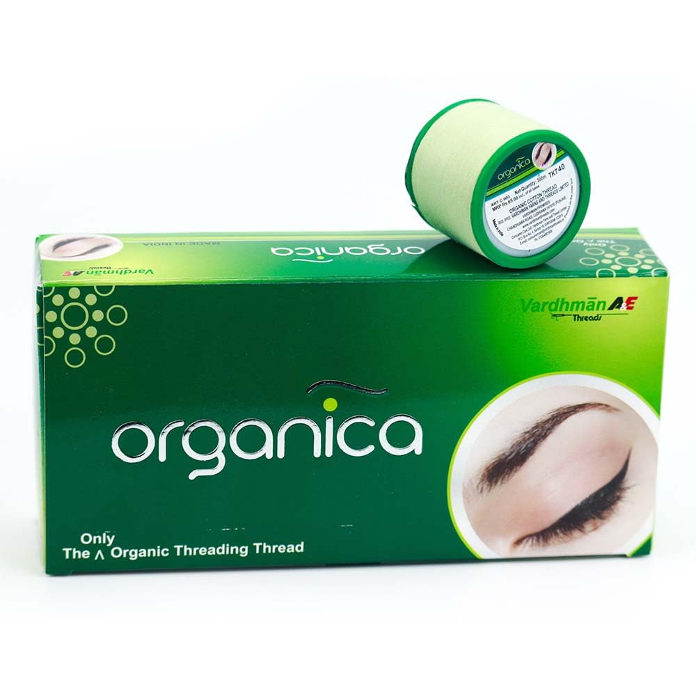 Organic Cotton Eyebrow Threading Thread Tool for Women - 8 Spools x 300 meters - Thread for Eyebrows Threading - Upperlips Shaping - Forehead Chin Hair Removal thread - Salon Spa Home by Zibell