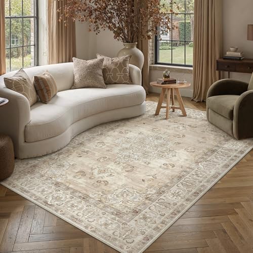 2x3 Entryway Area Rug Machine Washable Door Mat Kitchen Vintage Distressed Non Slip Carpet Indoor Retro Floral Accent Throw Rug for Bathroom Office Be