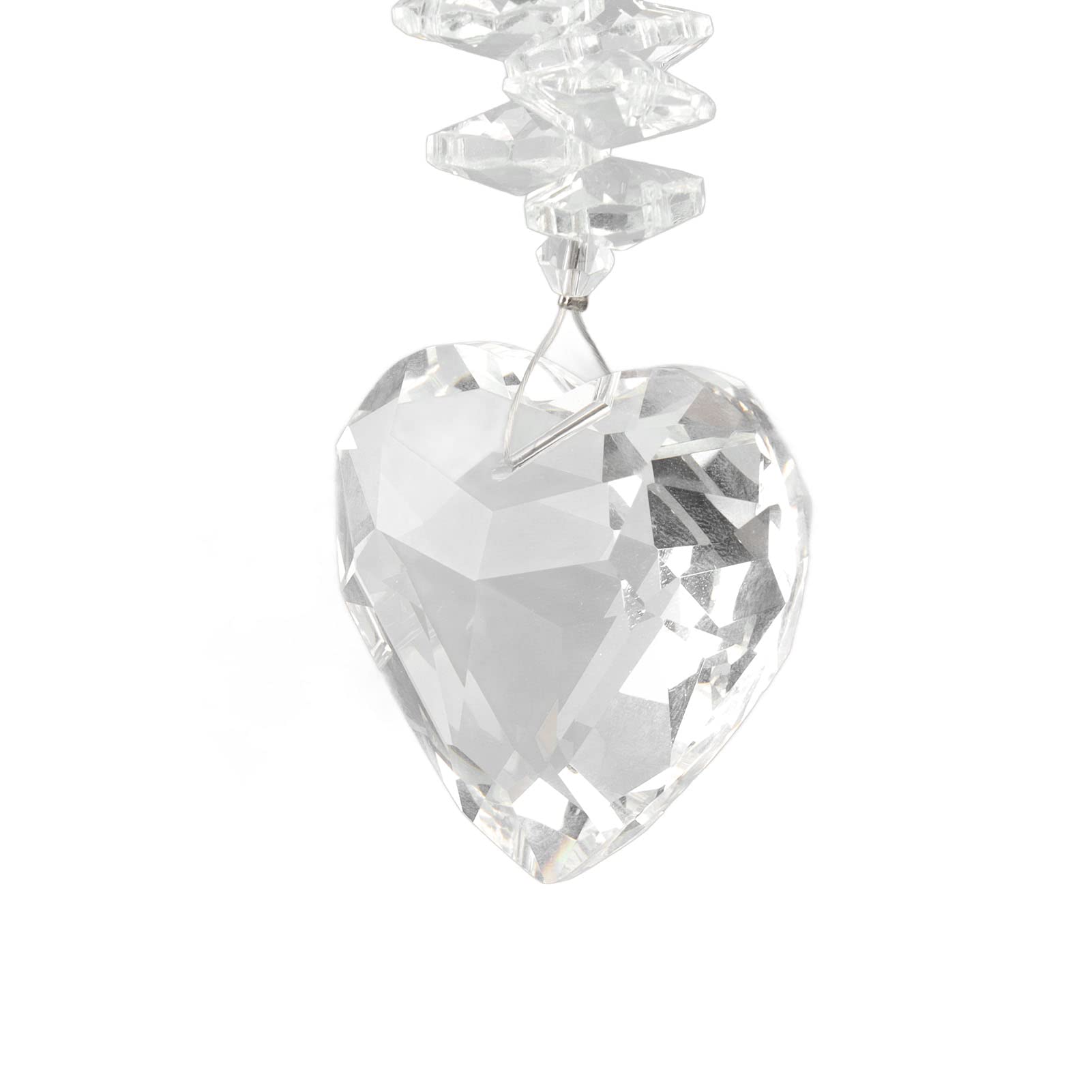 Attrape-soleil Fée - Attrape-soleil En Forme De Cœur - Décoration De Fenêtre En Acrylique Teinté - Attrape-soleil En Forme De Cœur - Décoration De Fenêtre Suspendue En Acrylique Teinté Pour La