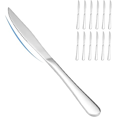 SANTUO 12-Piece Steak Knives Set: Precision Cutting for Your Culinary Masterpieces